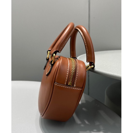 Replica Celine Medium Heart In Smooth Calfskin Coffee
