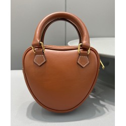 Replica Celine Medium Heart In Smooth Calfskin Coffee