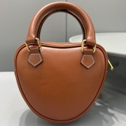 Replica Celine Medium Heart In Smooth Calfskin Coffee