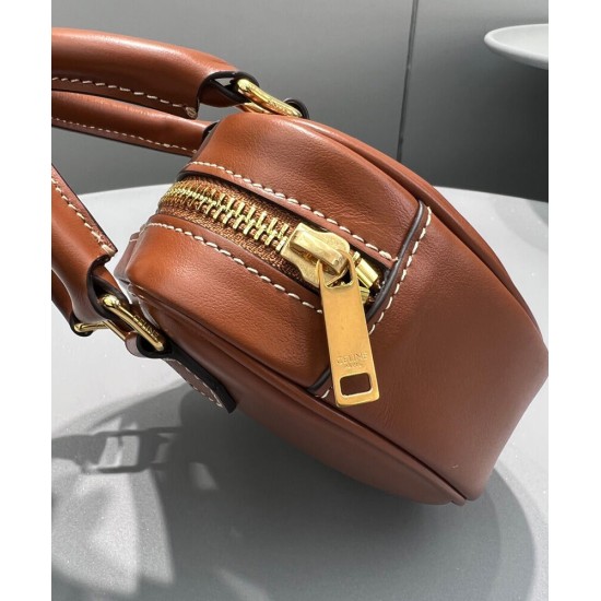Replica Celine Medium Heart In Smooth Calfskin Coffee