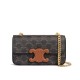 Fake Celine Chain Shoulder Bag Cuir Triomphe 199242 Henna Replica