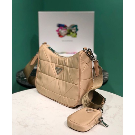 Fake Prada Padded nylon shoulder bag 1BC151 Replica