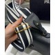 Replica Prada Monochrome Saffiano And Leather Bag Black