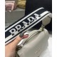 Replica Prada Monochrome Saffiano And Leather Bag Cream