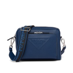 Replica Prada Saffiano Leather Shoulder Bag 2VH152 Blue