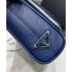 Replica Prada Saffiano Leather Shoulder Bag 2VH152 Blue