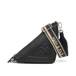 Fake Prada Saffiano Triangle Bag Black Replica