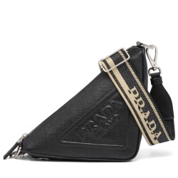 Fake Prada Saffiano Triangle Bag Black Replica
