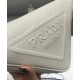 Replica Prada Saffiano Triangle Bag Cream