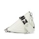 Fake Prada Leather Triangle shoulder bag 1BH190 Cream Replica