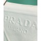 Fake Prada Leather Triangle shoulder bag 1BH190 Cream Replica