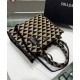 Replica Prada Small Symbole Jacquard Fabric Handbag Black Fake Prada Small Symbole Jacquard Fabric Handbag Black Replica