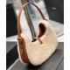 Replica YSL Saint Laurent Le Fermoir Hobo Bag In Merino Shearling 672615 Cream