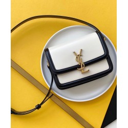 Fake YSL Saint Laurent Solferino Small Satchel In Box Saint Laurent Leather Cream Replica