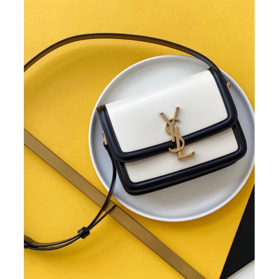 Fake YSL Saint Laurent Solferino Small Satchel In Box Saint Laurent Leather Cream Replica