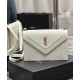 Fake YSL Saint Laurent Gaby Satchel In Quilted Lambskin White Replica Replica YSL Saint Laurent Gaby Satchel In Quilted Lambskin White