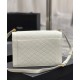 Fake YSL Saint Laurent Gaby Satchel In Quilted Lambskin White Replica Replica YSL Saint Laurent Gaby Satchel In Quilted Lambskin White