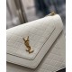 Fake YSL Saint Laurent Gaby Satchel In Quilted Lambskin White Replica Replica YSL Saint Laurent Gaby Satchel In Quilted Lambskin White
