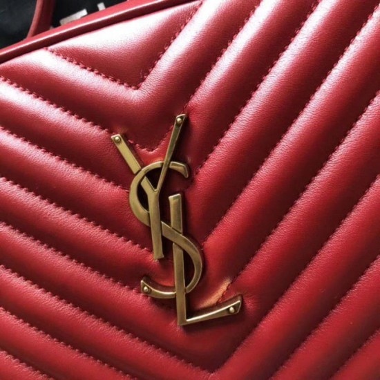 Fake YSL Saint Laurent Monogram Lou Lou Camera Bag Red Replica
