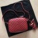 Fake YSL Saint Laurent Monogram Lou Lou Camera Bag Red Replica