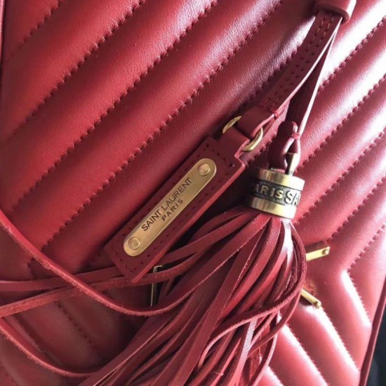 Fake YSL Saint Laurent Monogram Lou Lou Camera Bag Red Replica