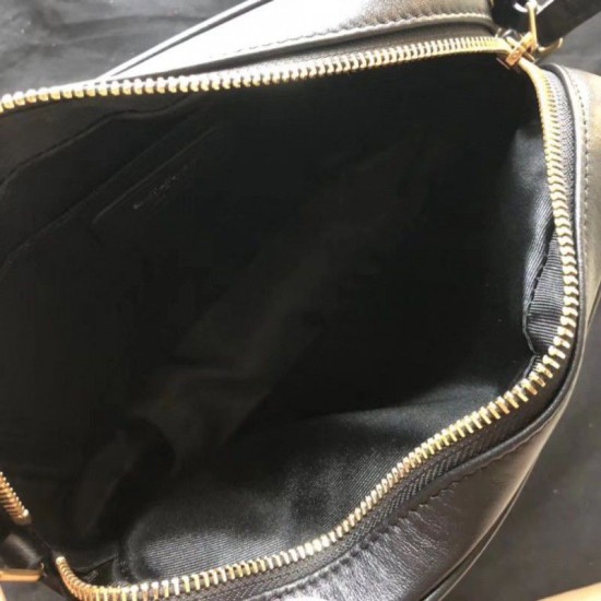 Fake YSL Saint Laurent Monogram Lou Lou Camera Bag Black Replica