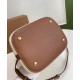 Replica Burberry Small Logo Graphic Cotton Canvas Peggy Bucket Bag Cream