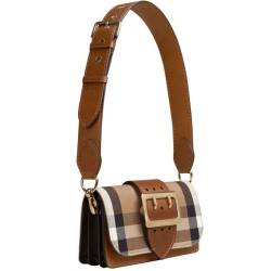 Replica Burberry Small Buckle Crossbody Bag Coffee