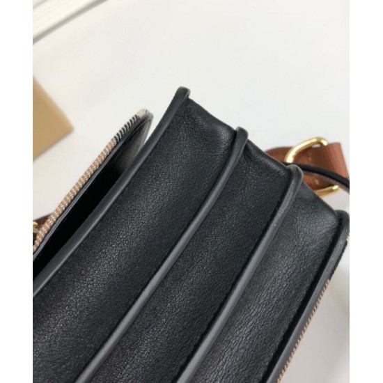 Replica Burberry Small Buckle Crossbody Bag Coffee