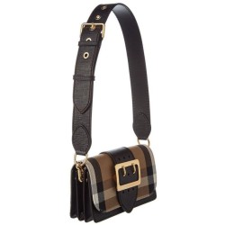 Replica Burberry Small Buckle Crossbody Bag Black