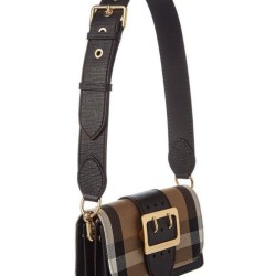 Replica Burberry Small Buckle Crossbody Bag Black