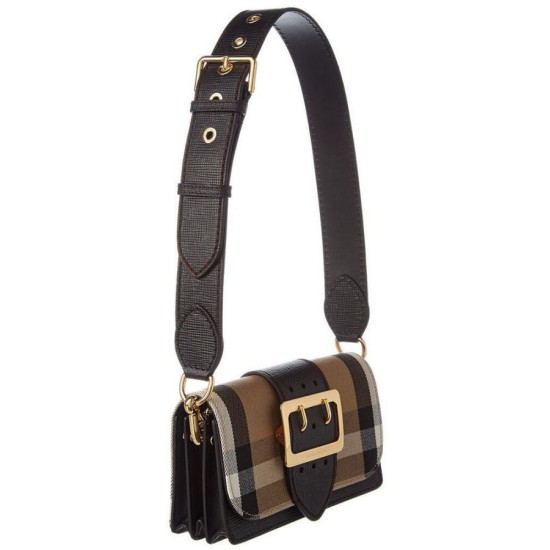 Replica Burberry Small Buckle Crossbody Bag Black Replica Burberry Small Buckle Crossbody Bag Black