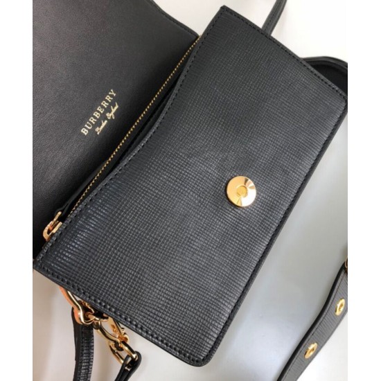 Replica Burberry Small Buckle Crossbody Bag Black Replica Burberry Small Buckle Crossbody Bag Black
