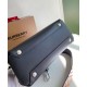Replica Burberry The Banner Small Leather Bag Black