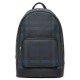 Replica Burberry London Check and Leather Backpack Dark Blue