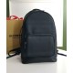 Replica Burberry London Check and Leather Backpack Dark Blue