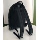 Replica Burberry London Check and Leather Backpack Dark Blue