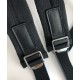 Replica Burberry London Check and Leather Backpack Dark Blue