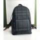 Fake Burberry London Check and Leather Backpack Black Replica