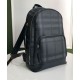Fake Burberry London Check and Leather Backpack Black Replica
