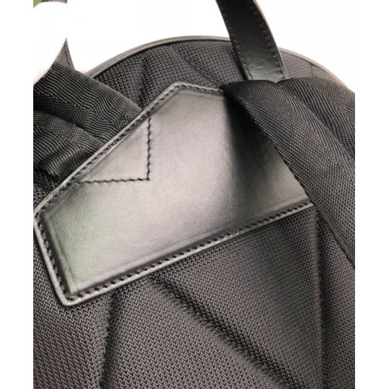 Fake Burberry London Check and Leather Backpack Black Replica