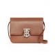 Replica Burberry Small Leather TB Bag Coffee