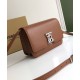 Replica Burberry Small Leather TB Bag Coffee