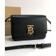 Replica Burberry Small Leather TB Bag Black