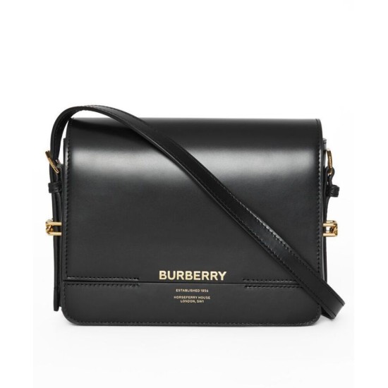Replica Burberry Small Leather Grace Bag Black