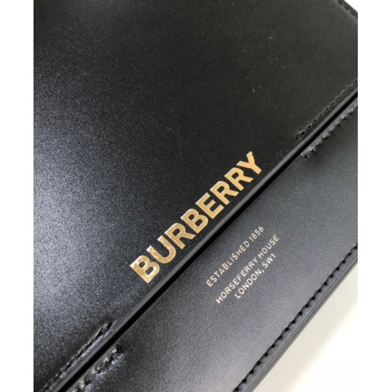 Replica Burberry Small Leather Grace Bag Black