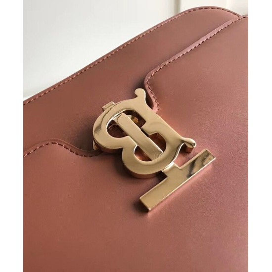 Replica Burberry Medium Leather TB Bag Coffee