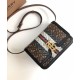 Replica Burberry Small Monogram Stripe E-canvas TB Bag Coffee