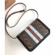 Replica Burberry Small Monogram Stripe E-canvas TB Bag Coffee