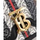 Replica Burberry Small Monogram Stripe E-canvas TB Bag Coffee